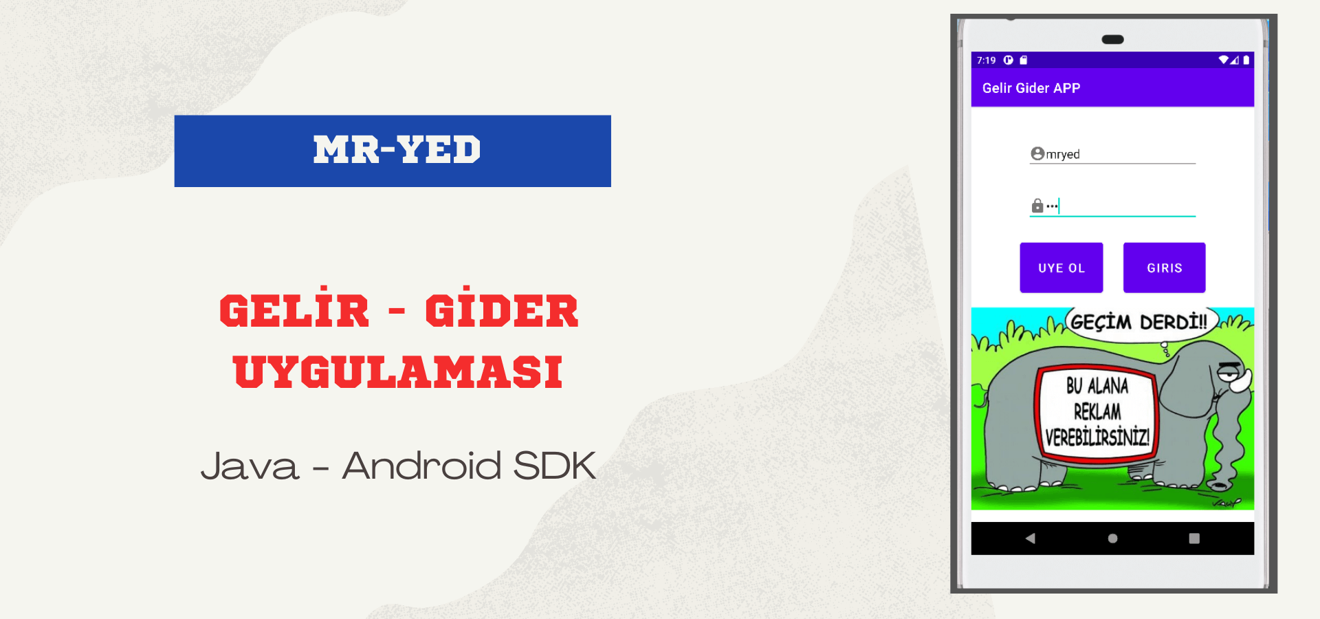 Android Gelir Gider Uygulaması – Java Android SDK